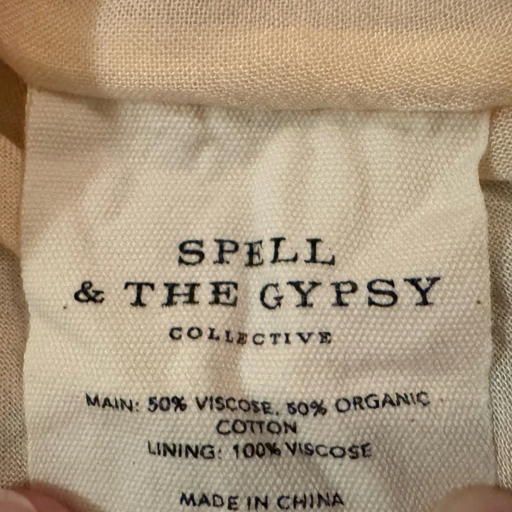 Spell & the Gypsy Collective Juniper Boho Midi Dress Eggshell Blue M Medium 6 8 - Picture 15 of 15